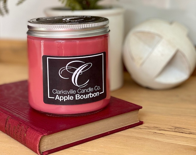 Apple Bourbon All Natural Soy Candle 6oz