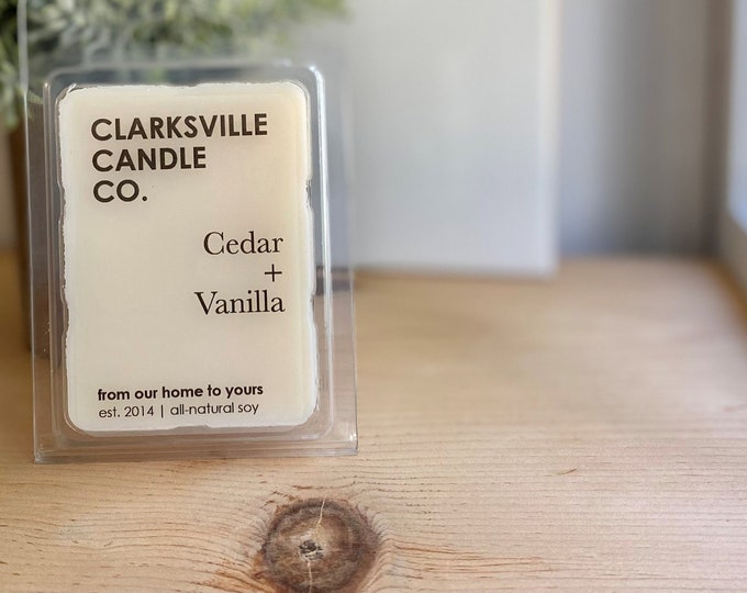 Cedar + Vanilla All Natural Soy Wax Melts 2.75oz