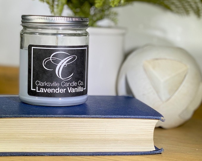 Lavender Vanilla All Natural Soy Candle 12oz