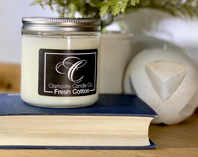 Fresh Cotton All Natural Soy Candle 12oz