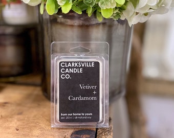 Vetiver + Cardamom All Natural Soy Wax Melts 2.75oz