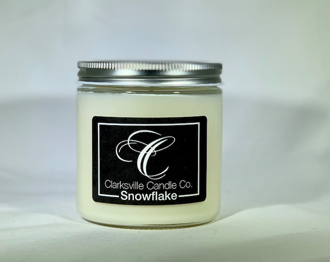 Snowflake All Natural Soy Candle 12oz