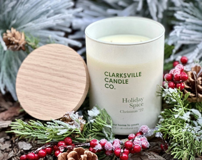 Holiday + Spice All Natural Soy Candle 8oz