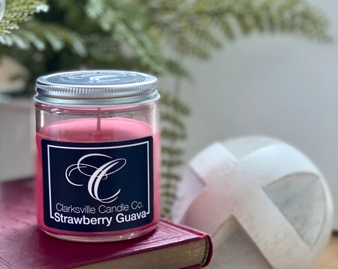 Strawberry Guava All Natural Soy Candle 6oz