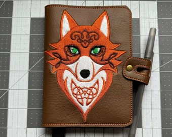 Fox Journal, Forest Friends Diary, Fox Notebook, Fox Lover, Fox Collectible, Fox Charm, Woodland Forest, Fantasy Notebook, Celtic Fox