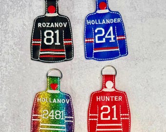 Beheizte Rivalität Schlüsselanhänger, Pride Schlüsselanhänger, Hockey Fan Accessoire, Hollander, Rozanov, Hunter, Hollanov
