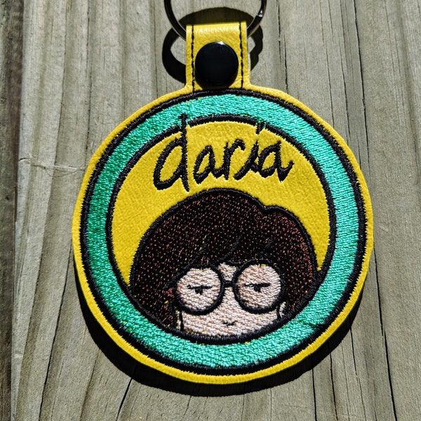 Daria Keychain, Daria Accessory, Daria Charm, Sick Sad World Keychain, Morgendorffer Keychain, Daria Jane, Daria Trent