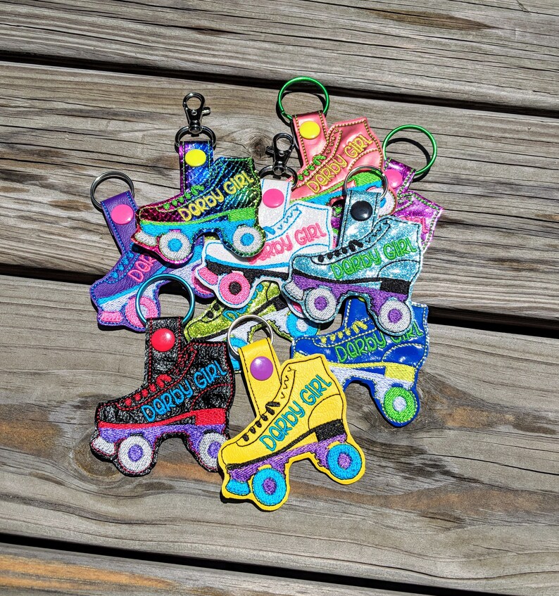 Roller Skate Keychain Roller Derby keychain Roller Skate Etsy