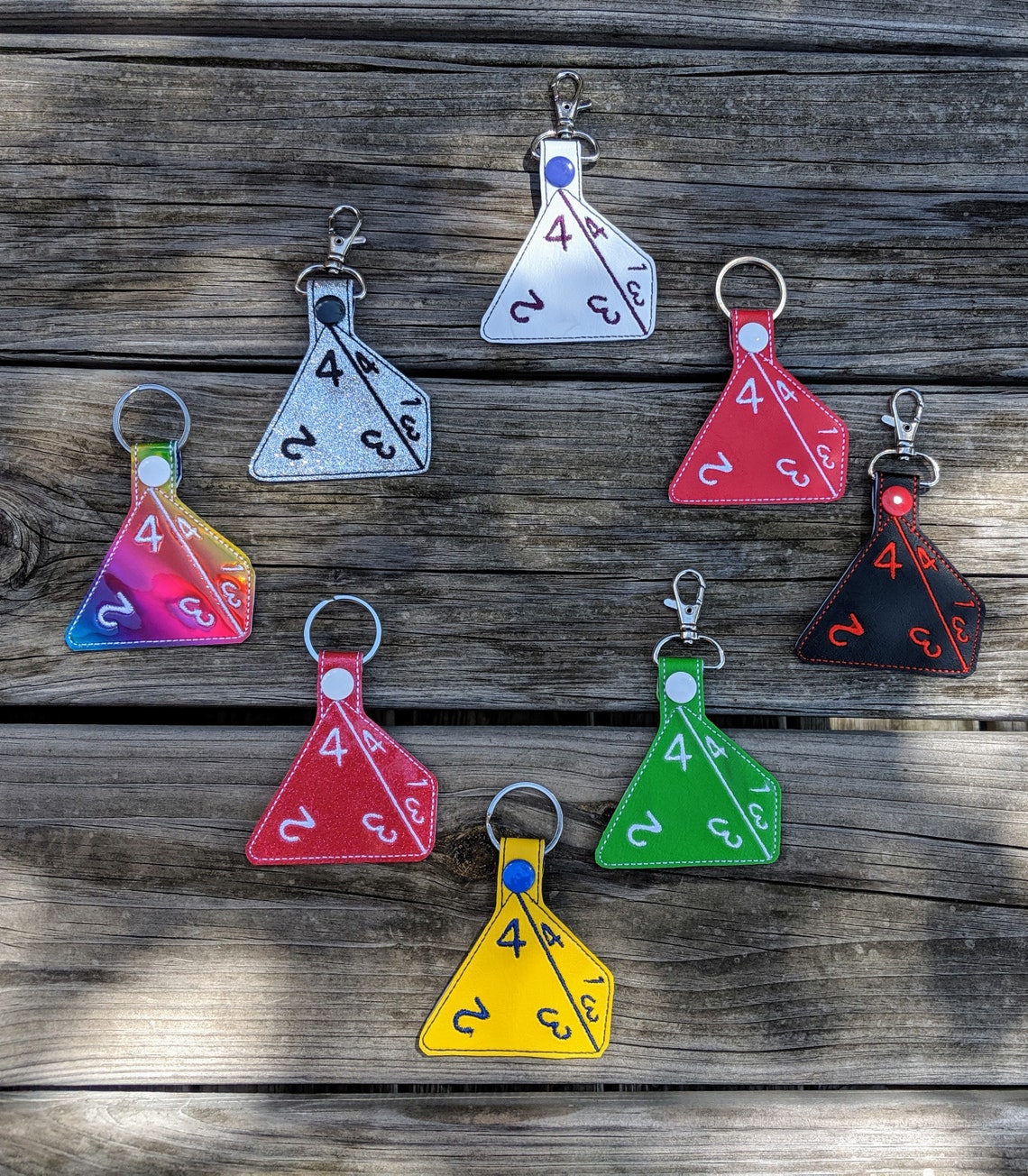 Dice Keychains 8sided Die D&D Keychain 20sided Dice Etsy