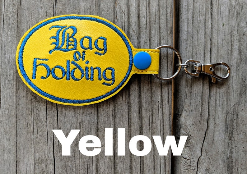 Bag of Holding Keychain D&D Keychain Board Game Geek Board Yellow