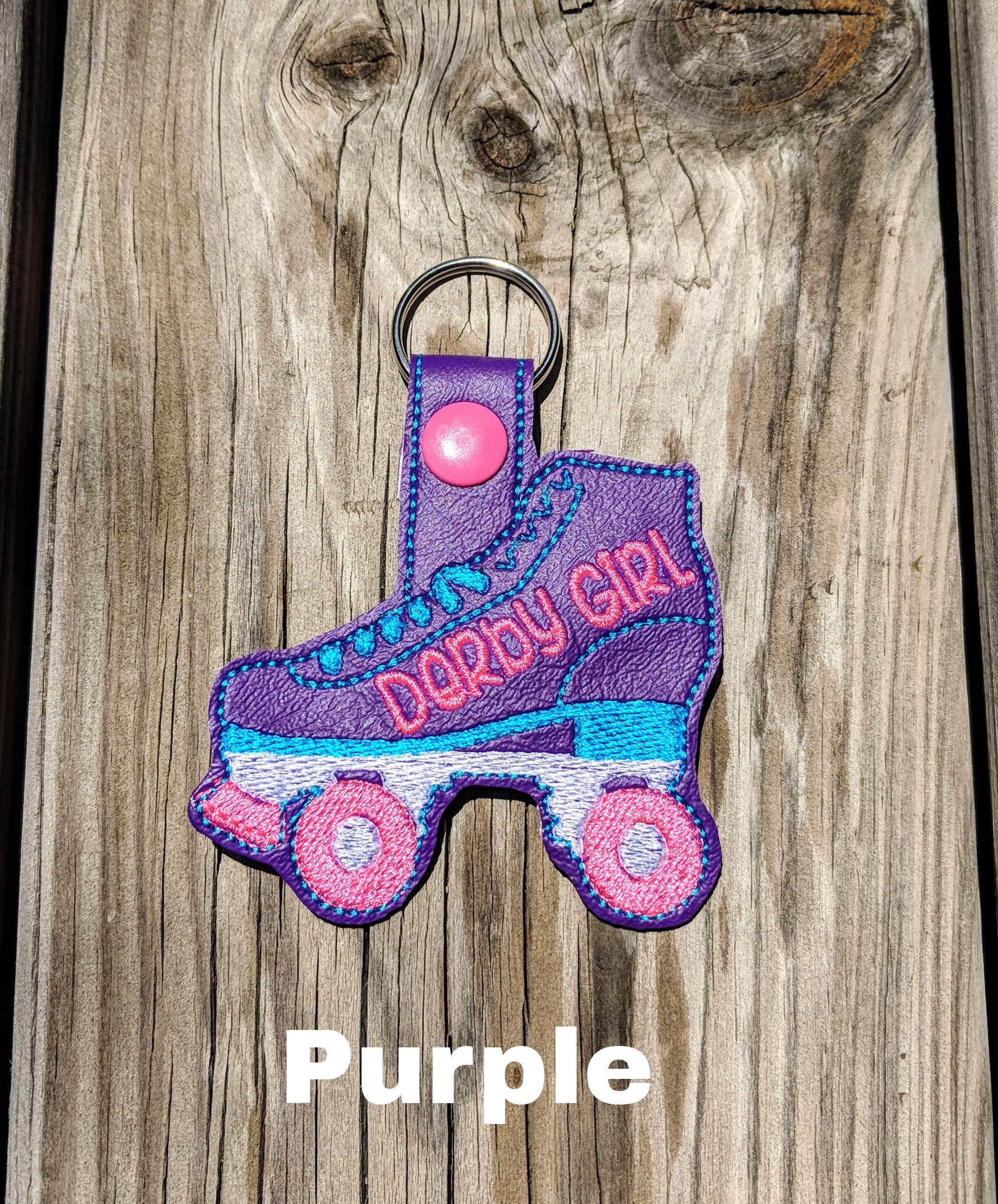 Roller Skate Keychain Roller Derby Keychain Roller Skate Etsy