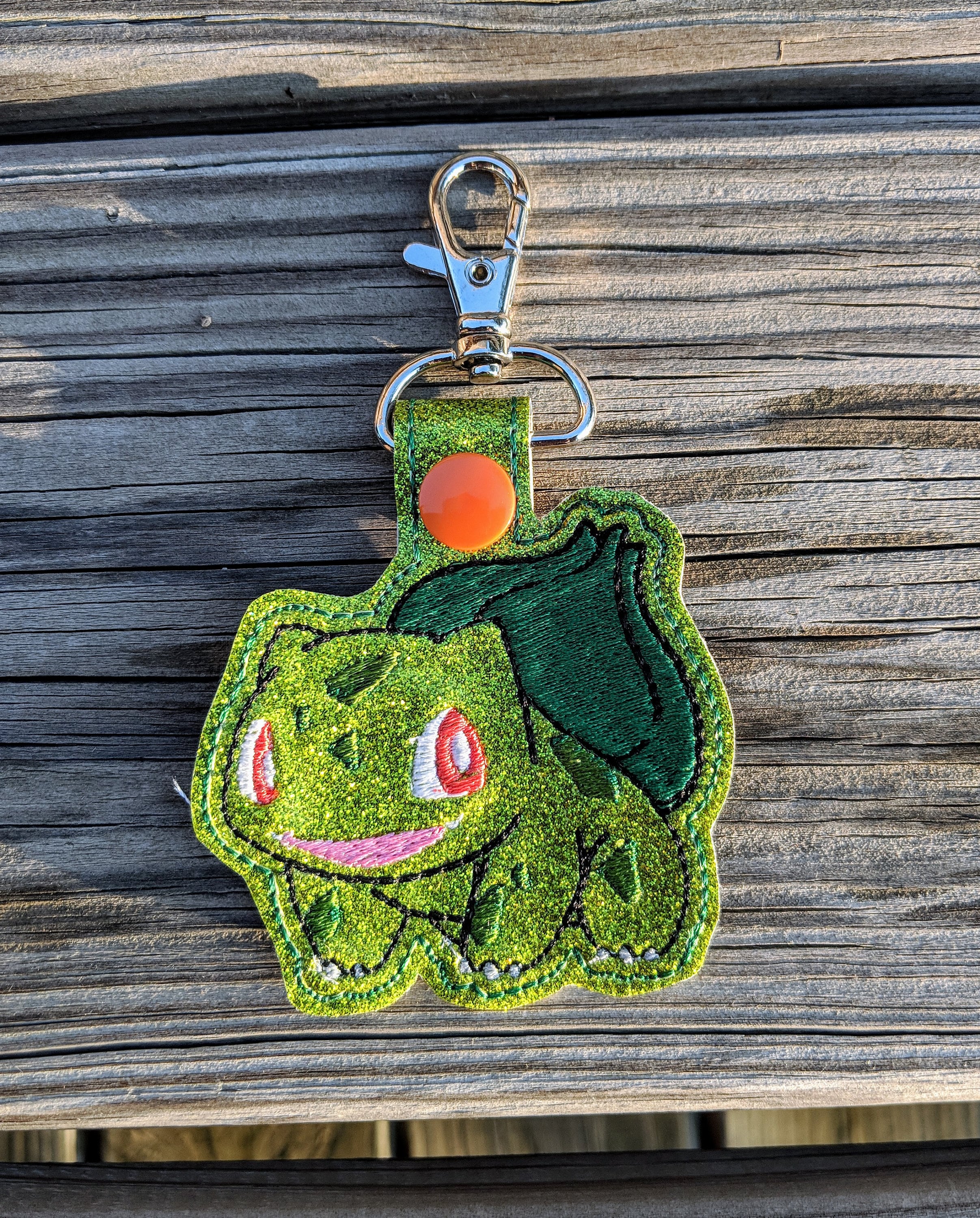 Bulbasaur Keychain, Bulbasaur Keyfob, Pokemon Keychain, Pokemon Charm ...
