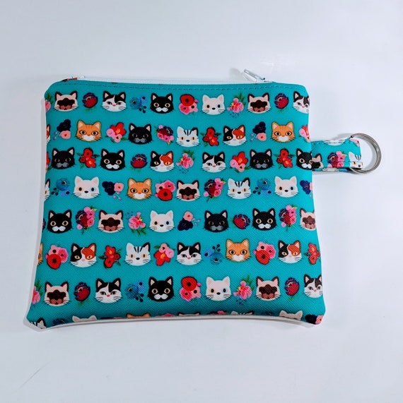 Makeup Bag Cat Lady Phone Case Funny Humor Bag Stay Classy Cat Wallet Coin Purse Embroidered Vinyl Zippered Bag Key Chain
