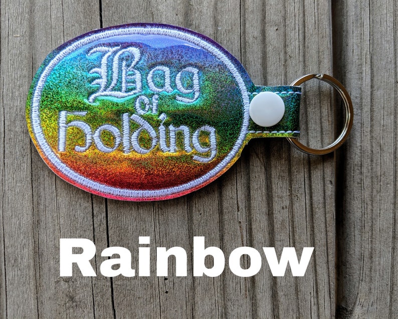 Bag of Holding Keychain D&D Keychain Board Game Geek Board Rainbow