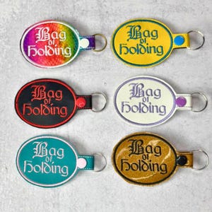 Bag of Holding Keychain, D&D Keychain, Board Game Geek, Board Gamer Gift, Role Playing Gift, Fantasy Accessory, Dungeons Dragons Gift image 9
