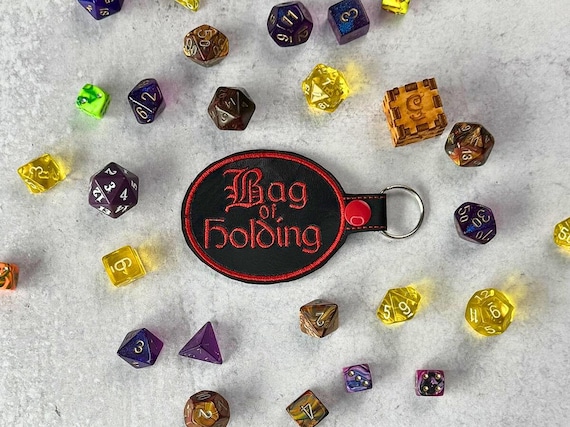 Bag of Holding Keychain, D&D Keychain, Board Game Geek, Board Gamer Gift, Role Playing Gift, Fantasy Accessory, Dungeons Dragons Gift