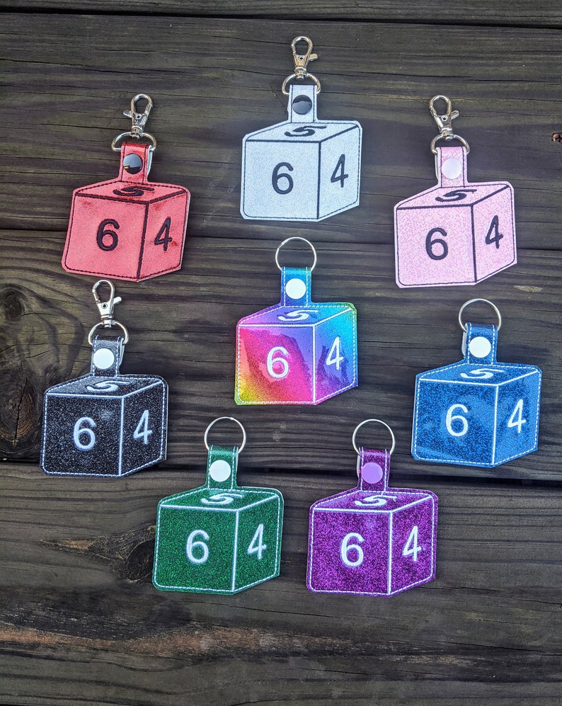 Dice Keychains 8sided Die D&D Keychain 20sided Dice Etsy