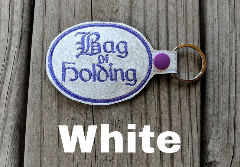 Bag of Holding Keychain D&D Keychain Board Game Geek Board White