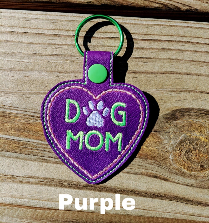 Dog Mom Keychain Dog Lover Gift Dog Keychain Dog Snaptab I Etsy