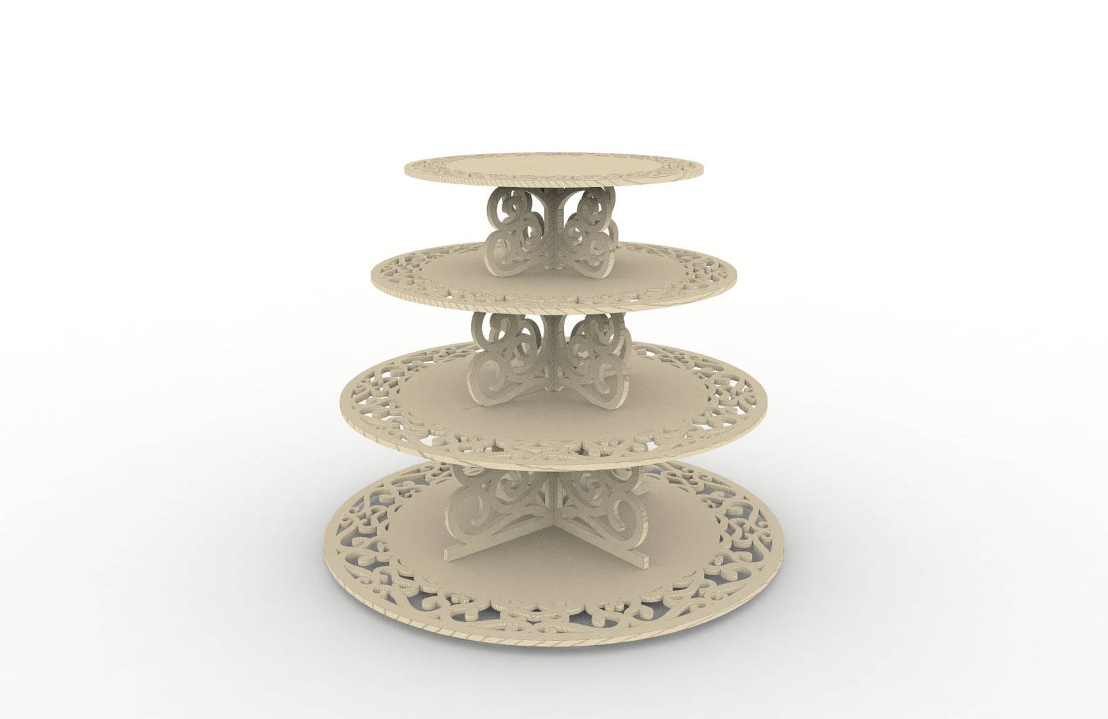 Cupcake Stand Pattern Vector for Laser Cutting CNC Instant Etsy