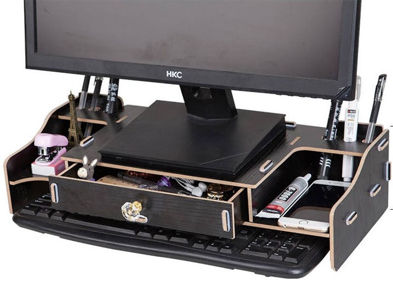 Monitor Stand Vector For Cnc Laser Cutting File Vector Model Etsy