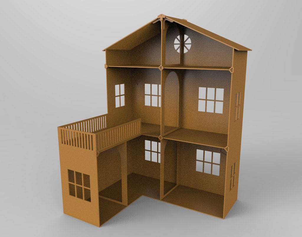 Кукольный дом Векторная модель