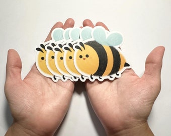 Kawaii Bumble Bee Sticker, Waterproof Vinyl Decal