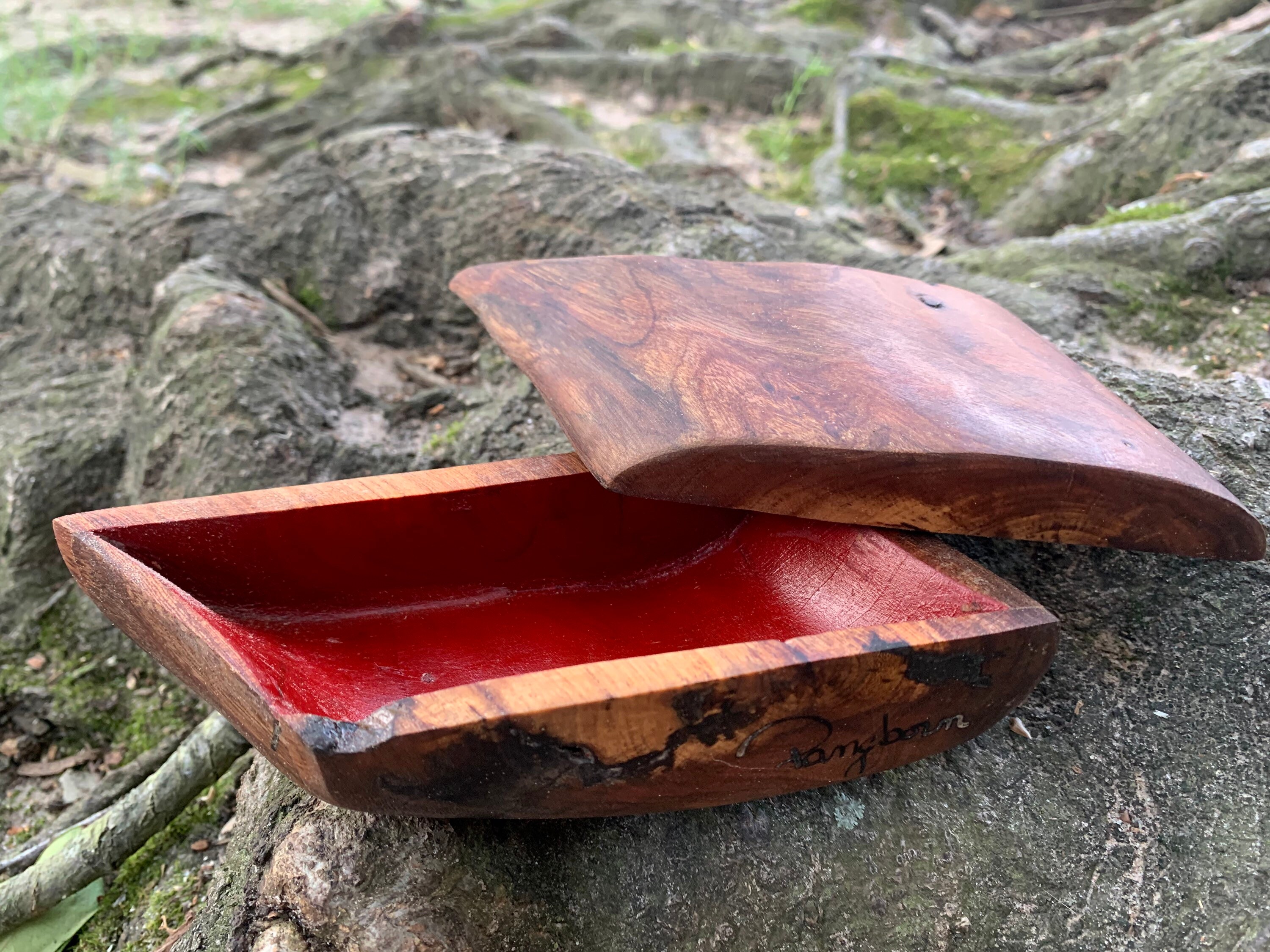 Pequeña caja de cereza de madera | Etsy