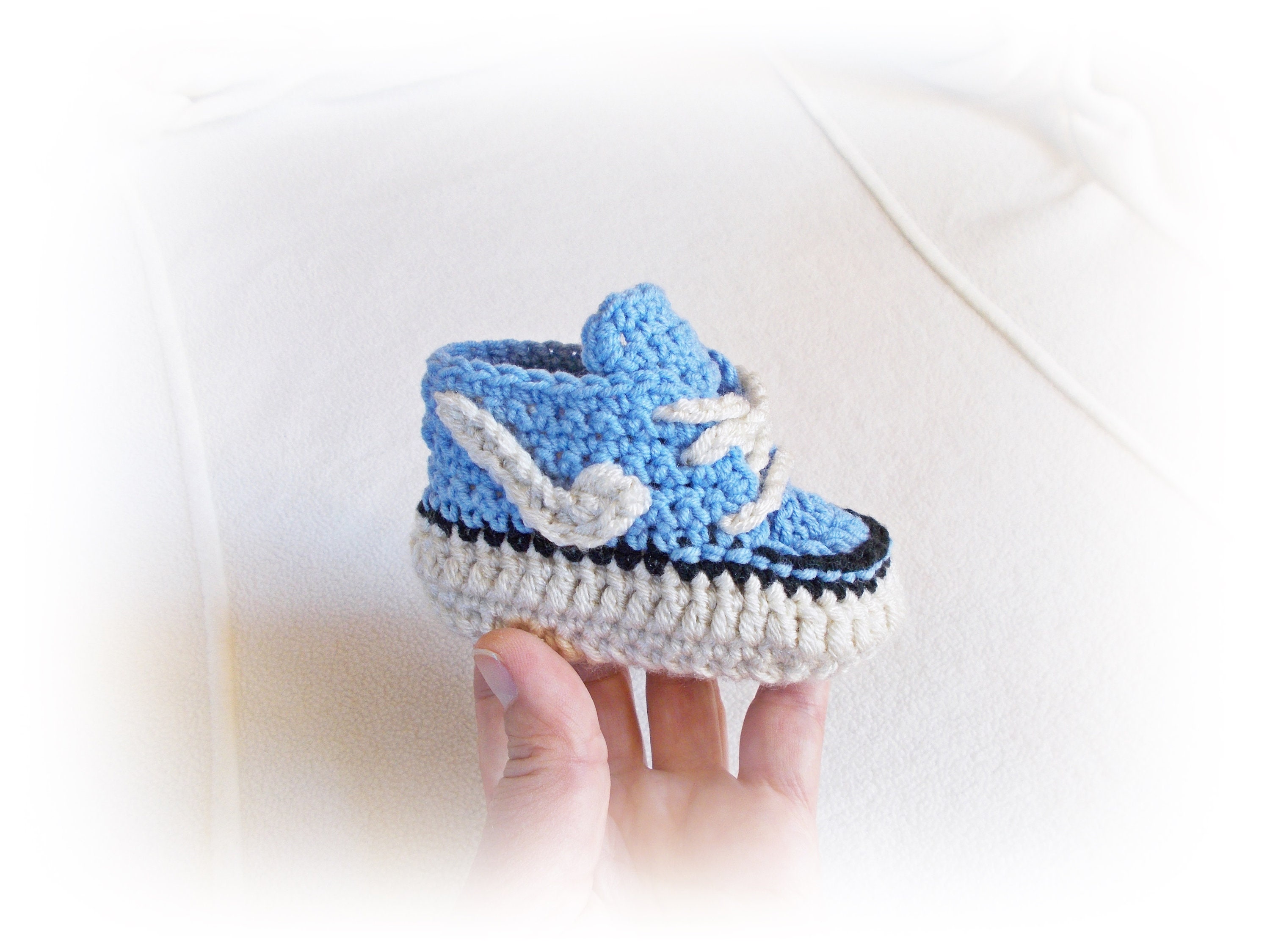 Crochet Baby Shoes Baby boy sneakers New baby gift Etsy Baby crochet sneakers boy booties