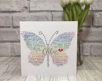 Butterfly Word Art | Etsy UK