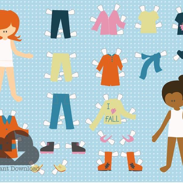 Paperdoll Girls - Etsy