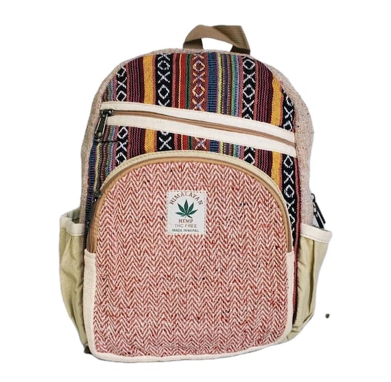 Medium Vegan Hemp Backpack( 13 Inches)