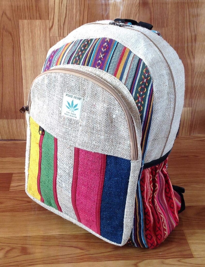 Vegan Large Hemp Backpack