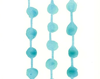 Connect the Dots 2 Abstract Watercolor Painting