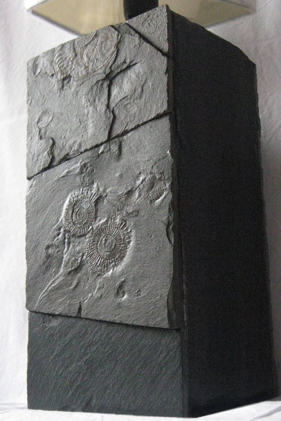 Table Lamp With Petrified Ammonites Porto 4 Etsy