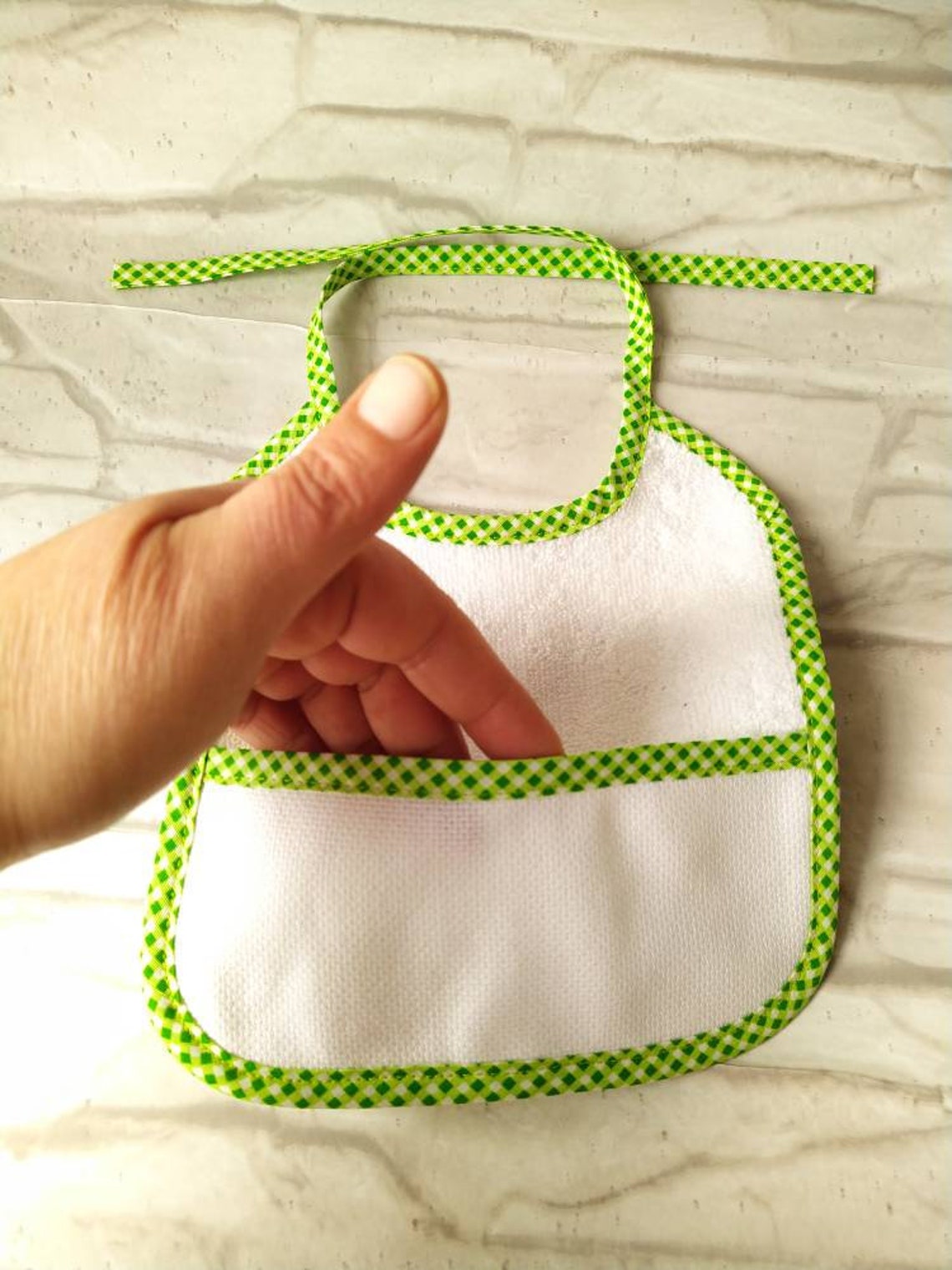 Blank Baby Bib for Cross Stitch White Cross Stitch Bib Cross Etsy