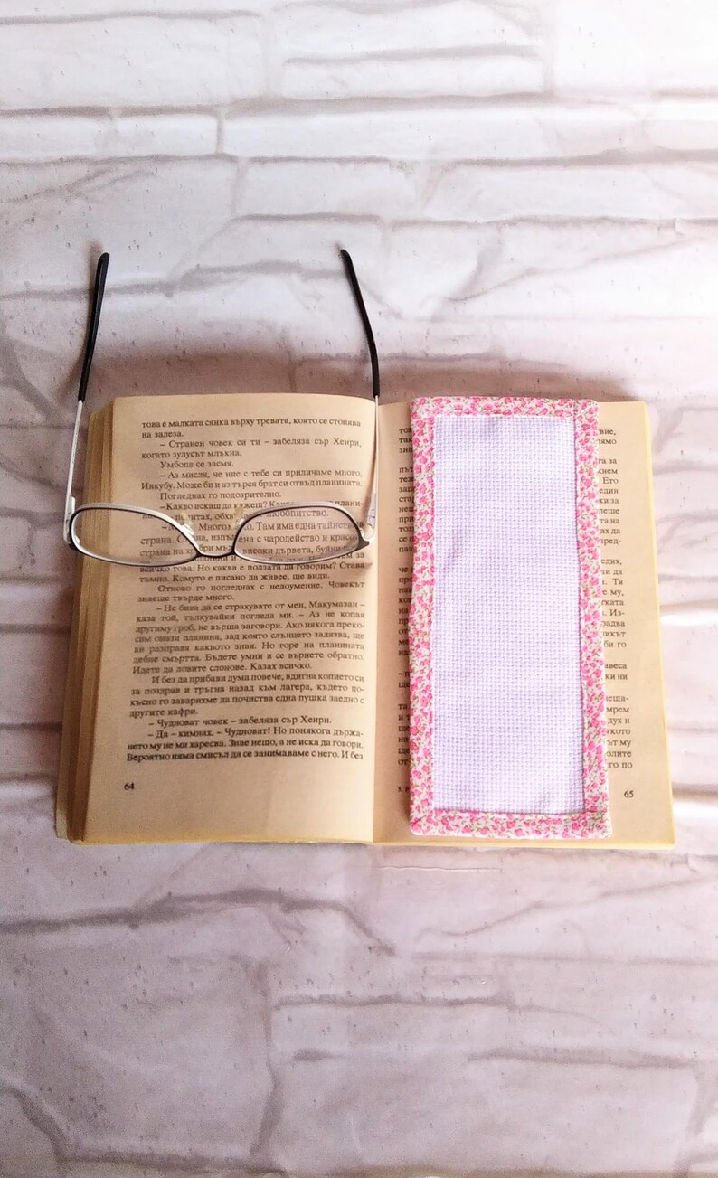 Blank Cross Stitch Bookmark White Aida Fabric 14 Count Etsy