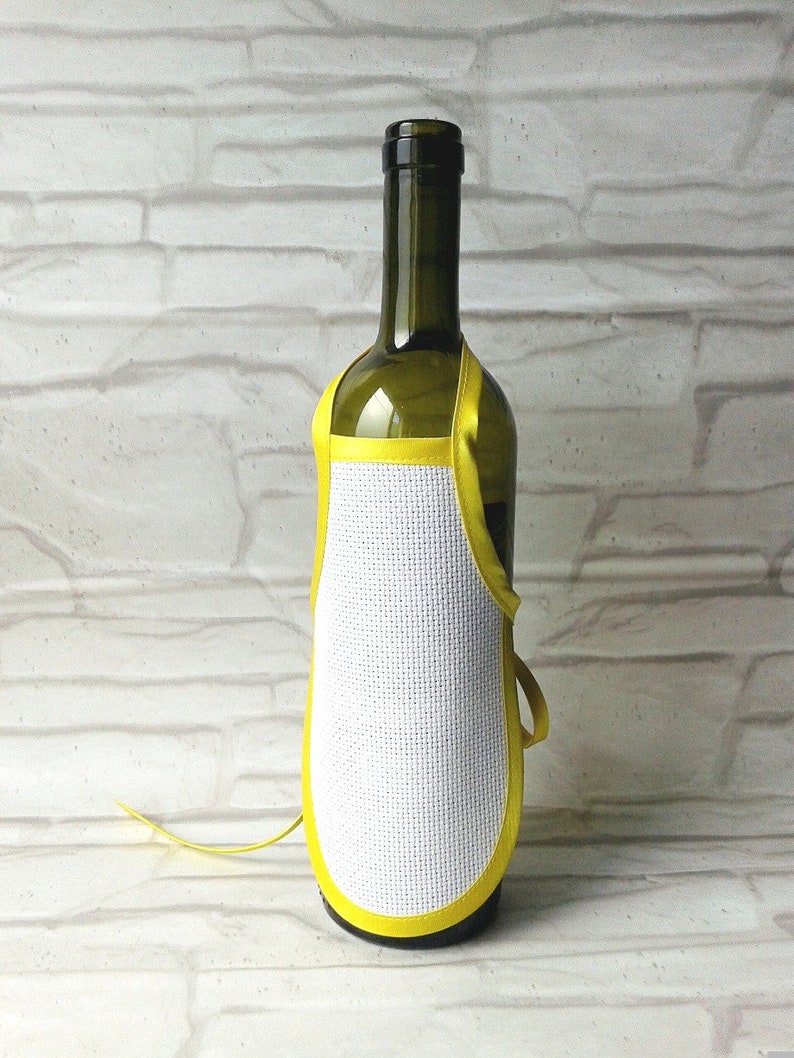 Embroidery cross stitch accessories Blank bottle apron Aprons suitable for cross stitching Blank Aida cross stitch fabric