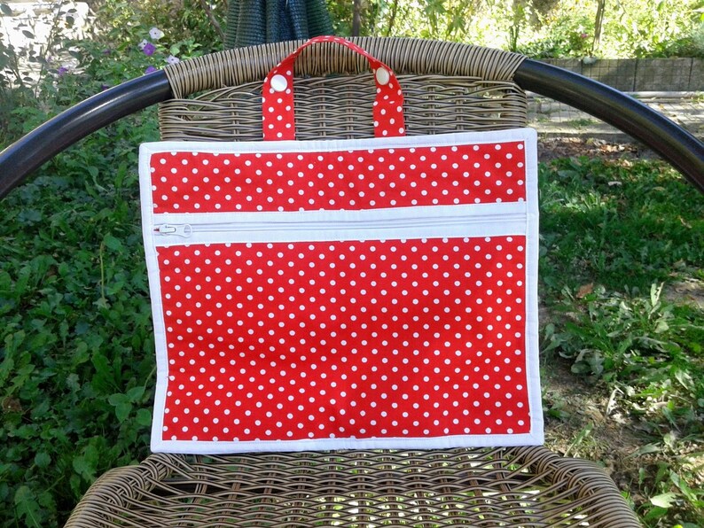 Cross Stitch Project Bag With Zipper Fabric Cross Stitch Etsy