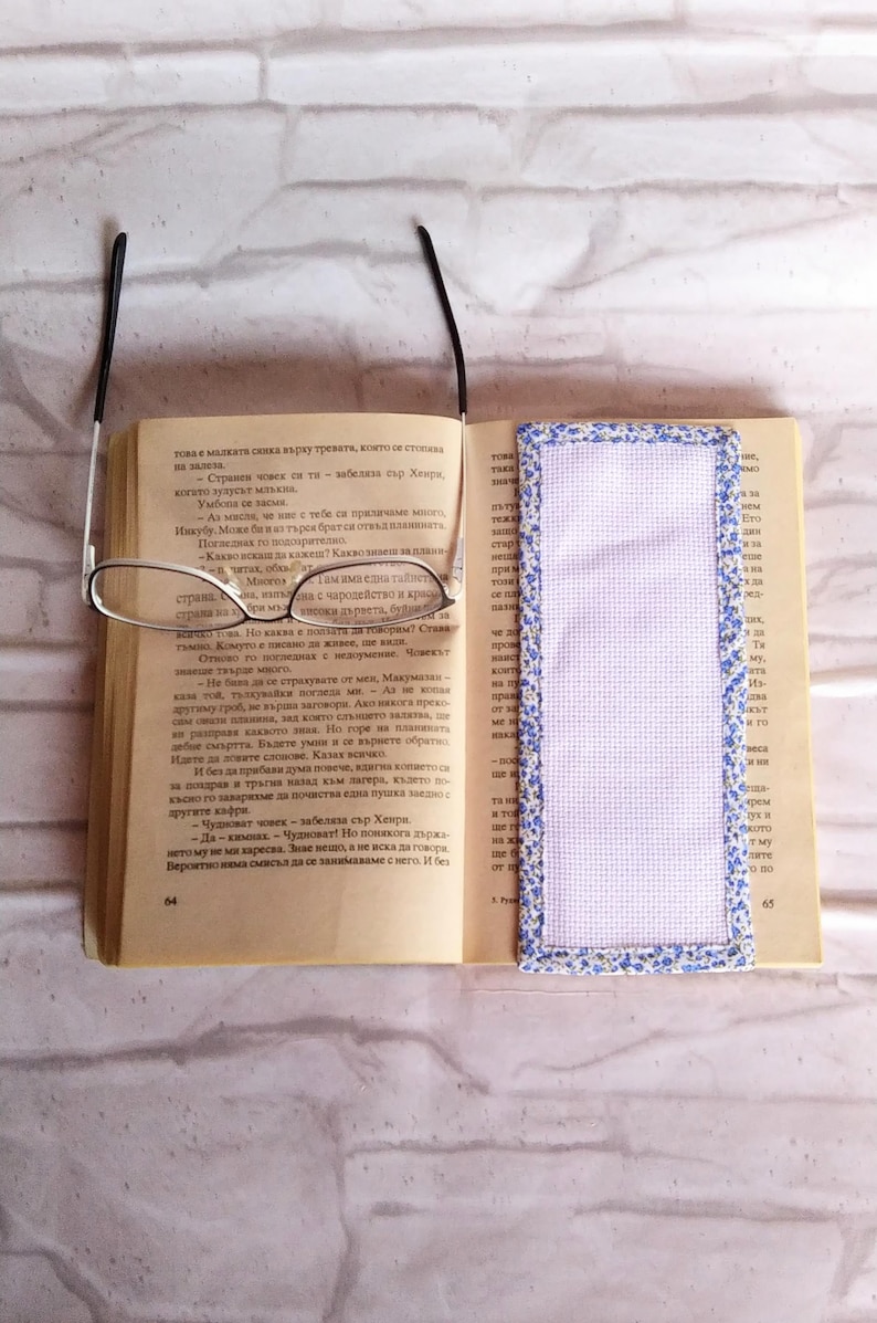 Blank Cross Stitch Bookmark White Aida Fabric 14 Count Etsy