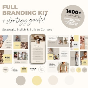 Fitness Branding Kit Canva Templates: Social Media & Strategy Guide (Digital Download)