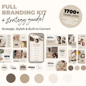 Branding Package Instagram Bundle Marketing Bundle Strategy Guide Marketing Templates Beauty Business Social Media Branding Template Bundle