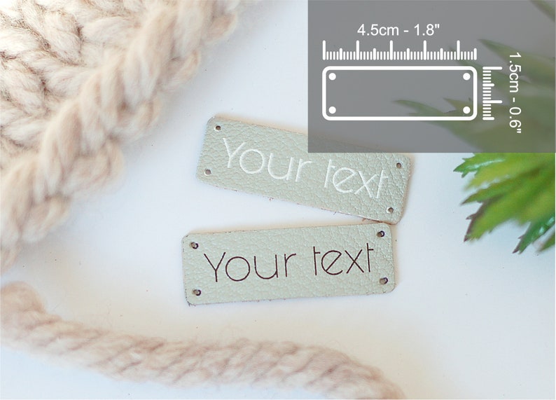 10 Personalized Leather Branding Labels for handmade