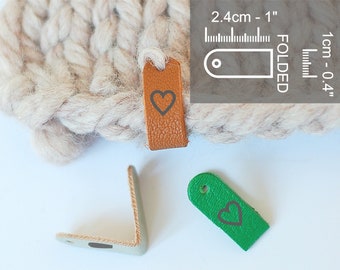 40 pcs Personalized Leather Branding Labels for handmade