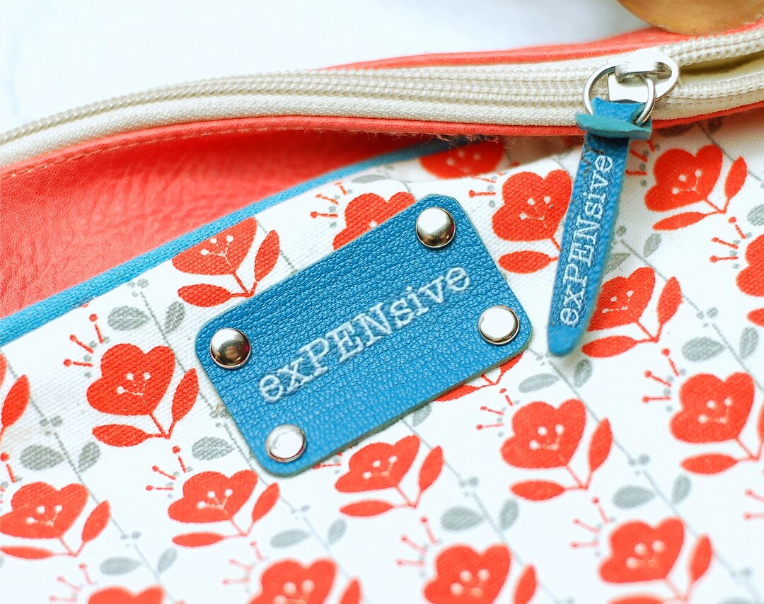 Set of 20 Branding Labels & Leather Zipper Pulls — Custom Logo Tags for ...