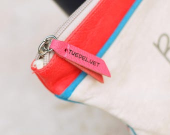 40 Custom Leather Zipper Pulls — Personalized Zip Pullers with Name/Logo for Bags, Pouches & Jackets