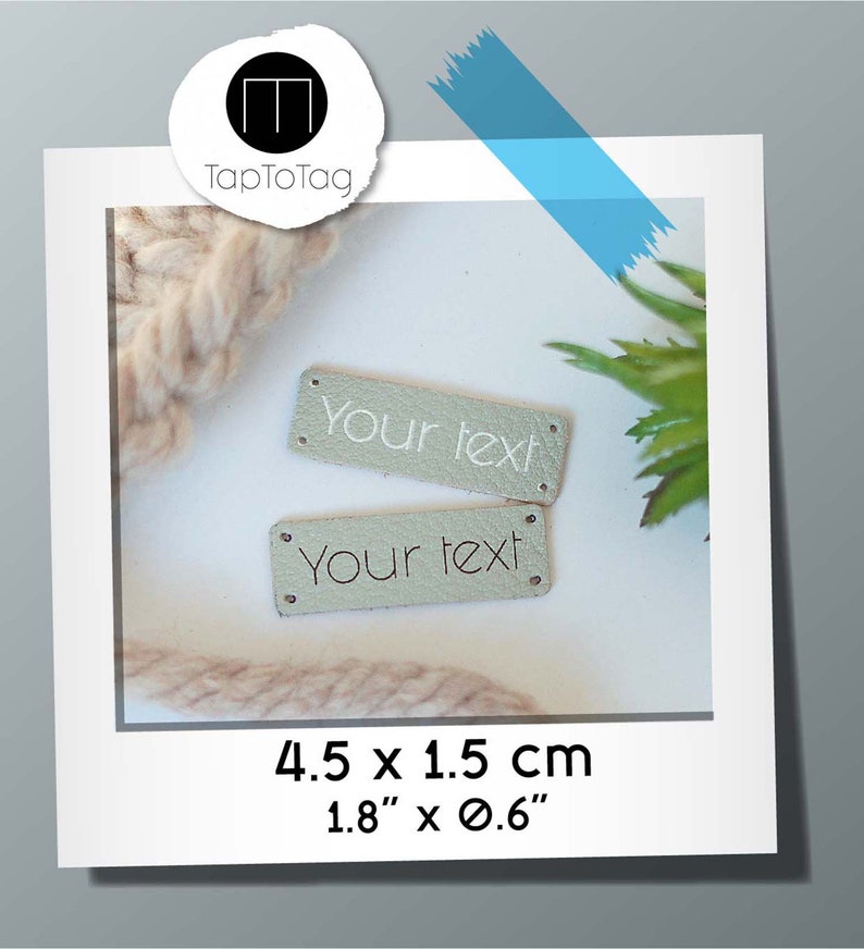 10 Personalized Leather Branding Labels for handmade
