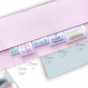 50 pcs Customized  Fabric Clothing labels // wash care labels // sew-in custom garment labels //  Fold Over Care Labels