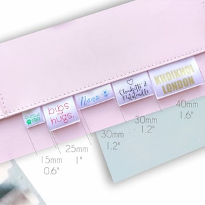 100 pcs Customized  Fabric Clothing labels // wash care labels // sew-in custom garment labels //  Fold Over Care Labels