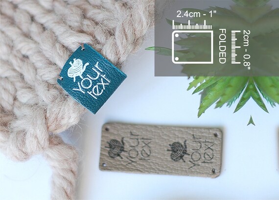 10 Personalized Leather Branding Labels for handmade